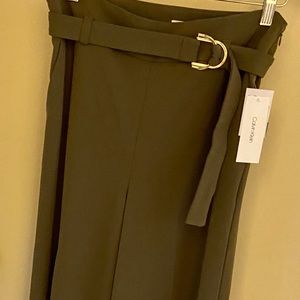Belted Calvin Klein dress pants